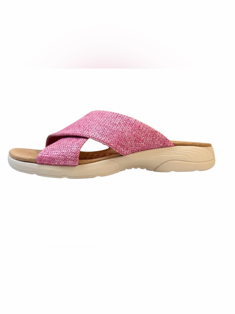 Easy Spirit Taite 2 Pink Woven Comfort Slide Sandals 7.5N _ NWOT - Picture 3 of 8